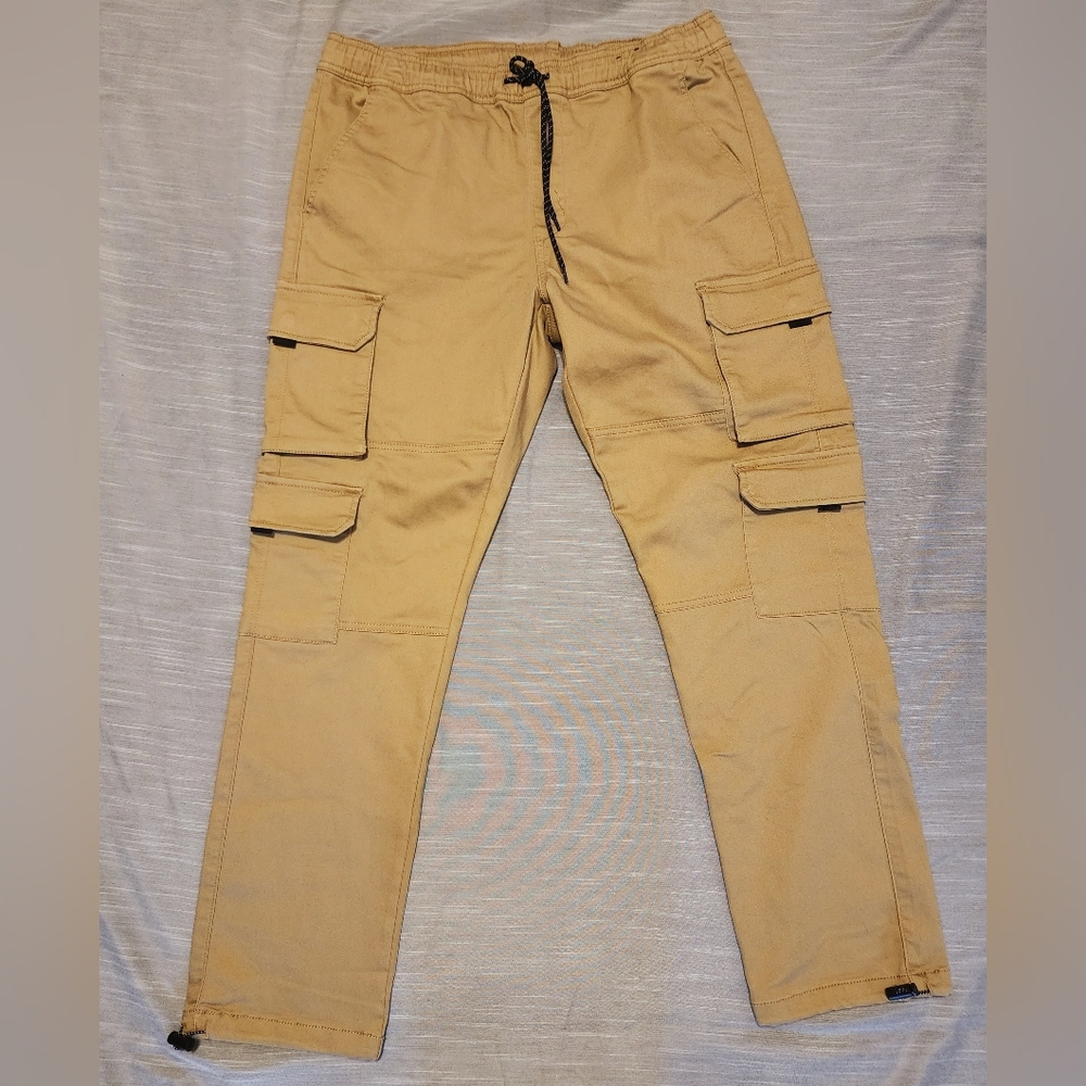 Lazer Co Mens Jogger Pants Khaki
